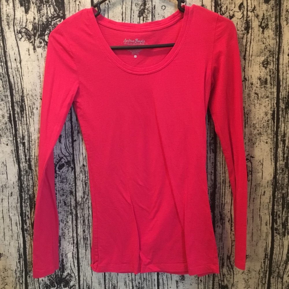 Magenta long Sleeve Tee